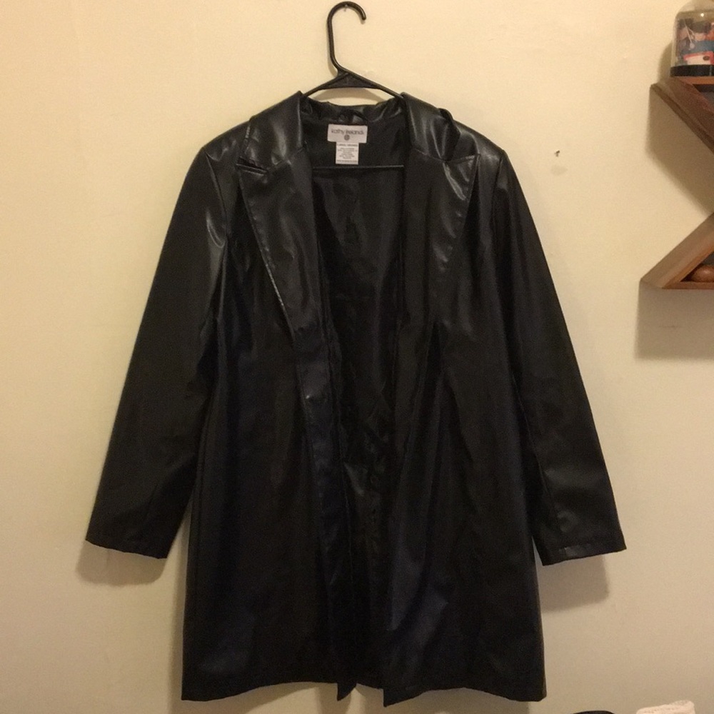 Black leather jacket